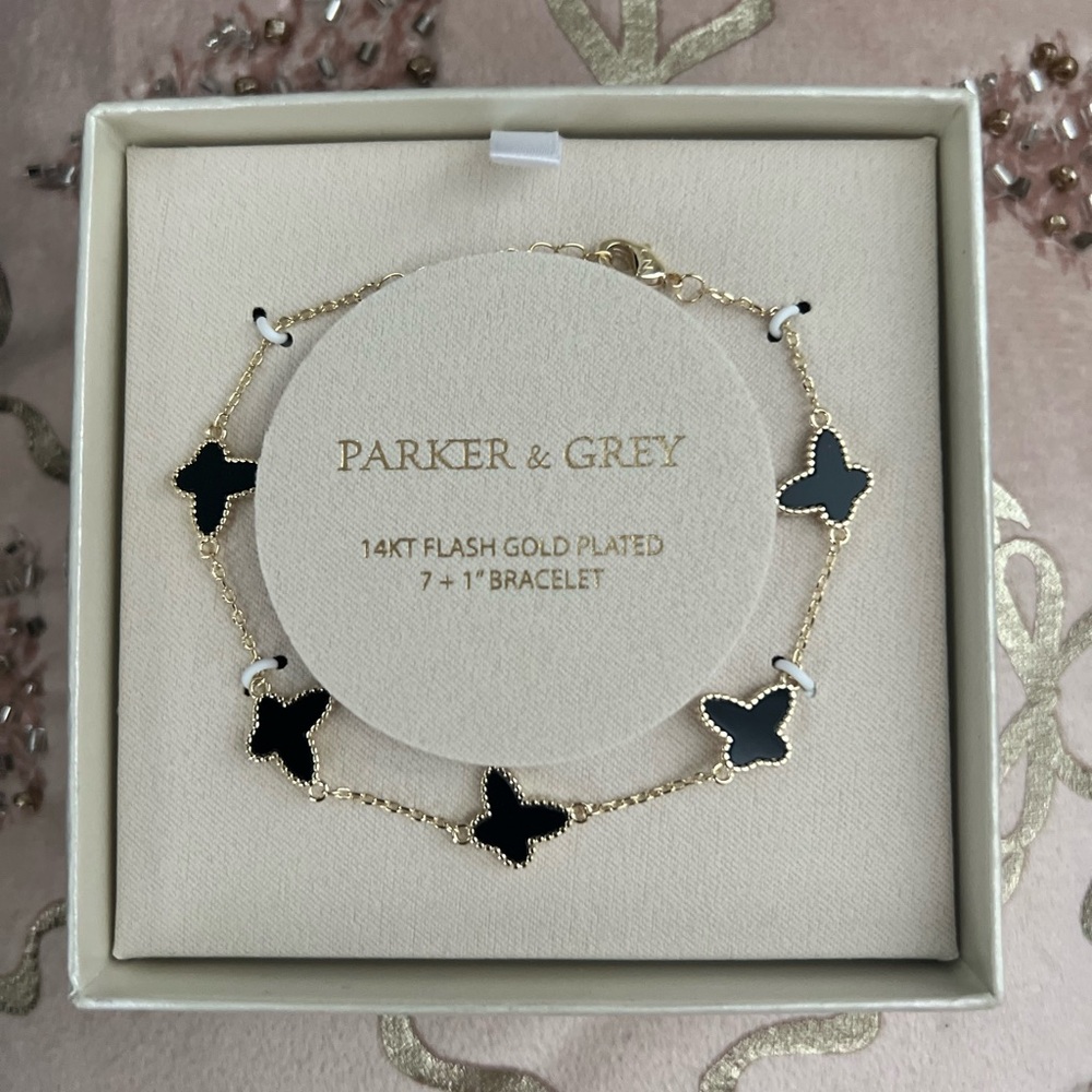 Parker & Grey 14K Gold Plated Butterfly Bracelet